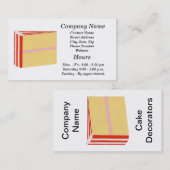 Cake Decorator名刺 – テンプレート 名刺 (正面/裏面)