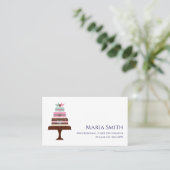 Cake Decorator Baker Bakery Business Card 名刺 (スタンド正面)