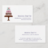 Cake Decorator Baker Bakery Business Card 名刺 (正面/裏面)