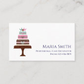 Cake Decorator Baker Bakery Business Card 名刺 (正面)