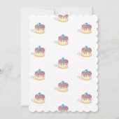 Cake Dessert Sweet Personalized Bridal Shower  招待状 (裏面)