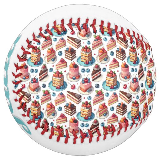 Cake in Your Face (personalize) ソフトボール (正面左)