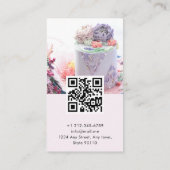 Cake Instagram Social Mediaプロフィール写真グリッド 名刺 (裏面)