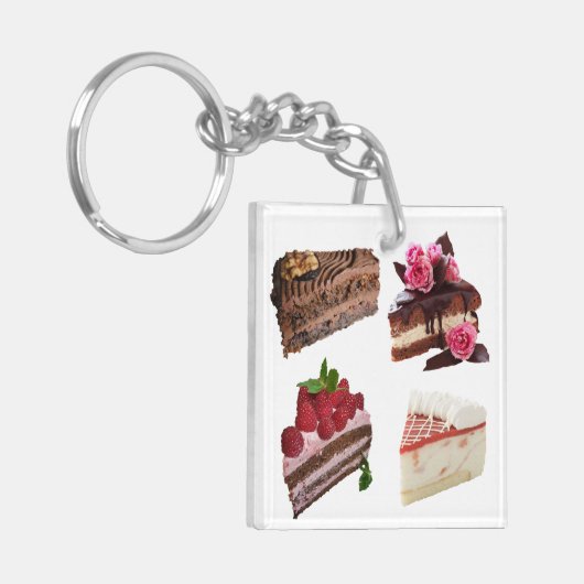 Cake Lovers Delicious Cakes Selection キーホルダー (正面左)
