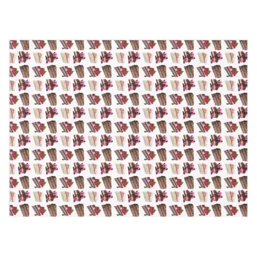 Cake Lovers Delicious Desserts Pattern テーブルクロス (正面(横))