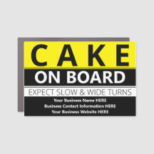 Cake on Boardカーマグネット – バージョン2