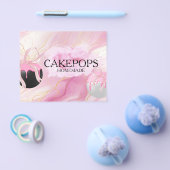 Cake Pops Baker Bakery Treats Pink チラシ (シングル)