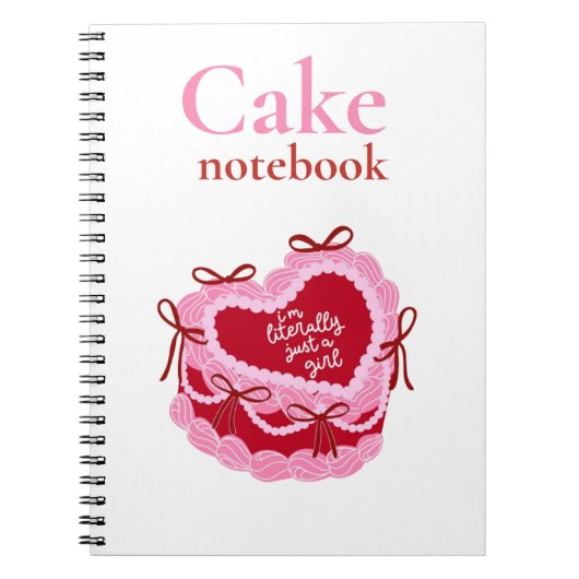 Cake Recipe Journal for Baking Lovers ノートブック (正面)