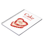 Cake Recipe Notebook for Home Bakers ノートブック (左側)