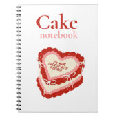 Cake Recipe Notebook for Home Bakers ノートブック (正面)