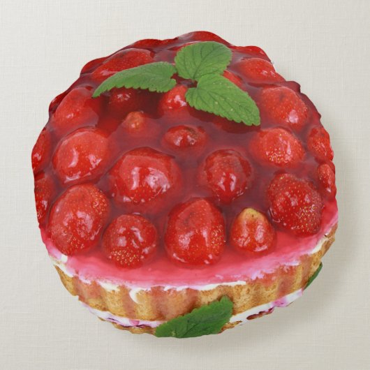 Cake Shop Decorロゴを追加してカスタマイズ ラウンドクッション (裏面)