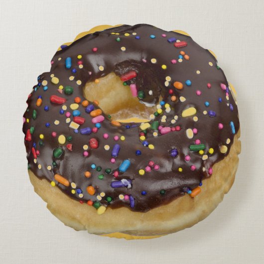 Cake Shop Decorロゴを追加してカスタマイズ ラウンドクッション (正面)