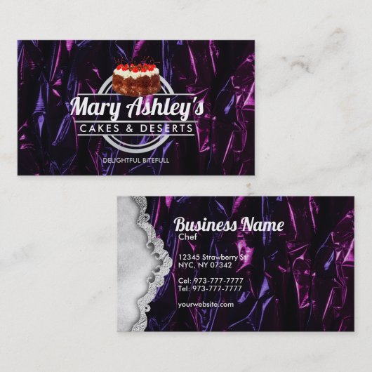 Cake Slogans名刺 名刺 (正面/裏面)