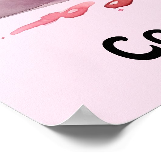 Cake Store用の完全に編集可能なマカロン ポスター (角)