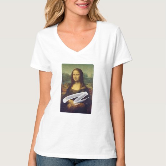 Caked Mona Lisa Tシャツ (正面)