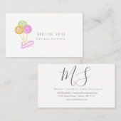 Cakepopsのクッキーのベーキングのケーキの装飾者の渦巻 名刺 (正面/裏面)