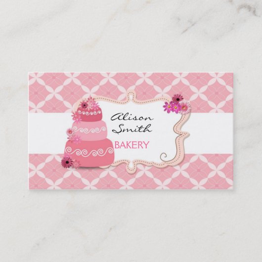 Cakes Bakery Business Cards 名刺 (正面)