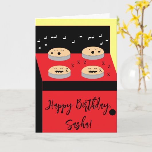 Cakes in Waiting - Frosting Time: Blank Birthday カード (黄色い花)