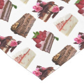 Cakes Lovers Desserts Pattern Quirky ショートテーブルランナー (コーナー)