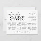 Cakesiclesガイ気にドミニマリストロゴベーカリー サンキューカード (正面)