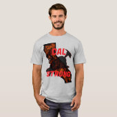 CAL火災強力なAXヘルメントレッド Tシャツ (正面フル)