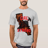 CAL火災強力なAXヘルメントレッド Tシャツ (正面)