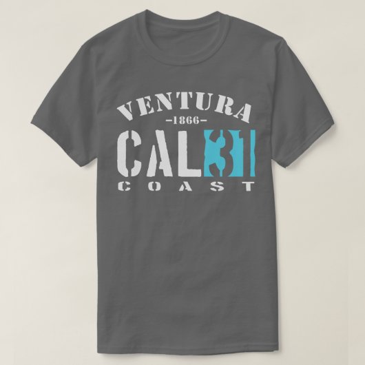 CAL31コーストベンチュラカリフォルニア Tシャツ (デザイン正面)