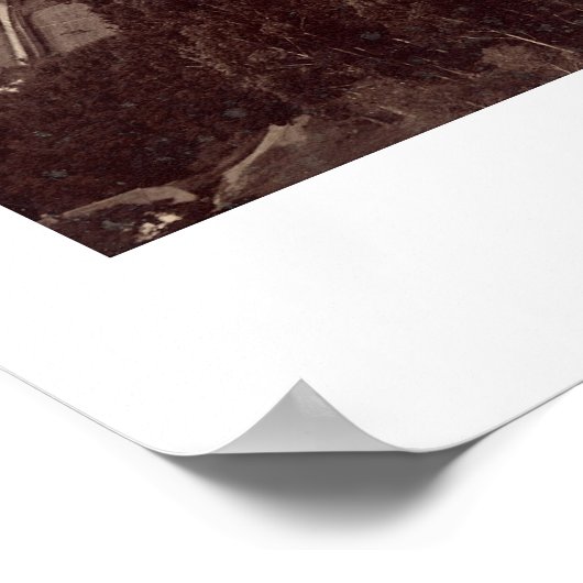 Cal Berkeley Campus Photo 1888 ポスター (角)