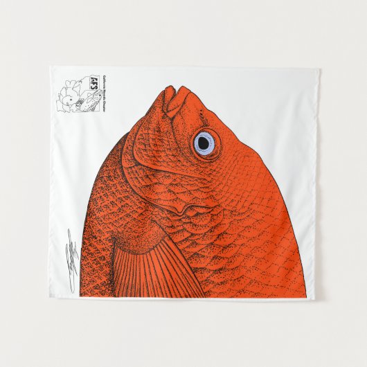 Cal-Neva AFSフィッシュアートサポート学生サブユニット! タペストリー (正面(横))