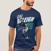 Cal Raleigh Seattle MLB Baseball Players MLBCRA204 Tシャツ (正面)