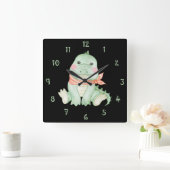 Cal The Crocodile Wall Clock スクエア壁時計 (ホーム)