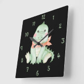 Cal The Crocodile Wall Clock スクエア壁時計 (傾斜)