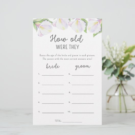 Cala flowers – 彼らは何歳だったブライダルゲーム (スタンド正面)