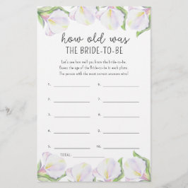 Cala flowers – 花嫁の年齢