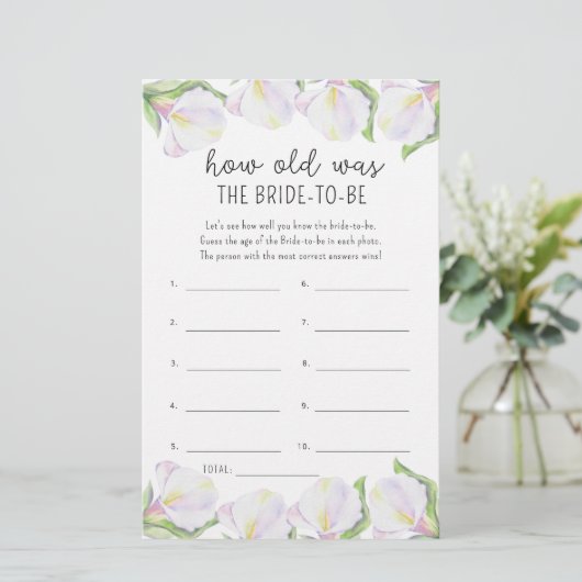 Cala flowers – 花嫁の年齢 (スタンド正面)