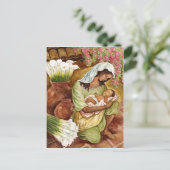 CALA LILIESを持つ母親と子供 – 数々の ポストカード (スタンド正面)