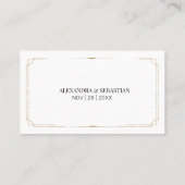 Cala Lilyの結婚GreeneryのWebサイトカードの挿入 プレイスカード (裏面)