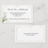 Cala Lilyの結婚GreeneryのWebサイトカードの挿入 プレイスカード (正面/裏面)