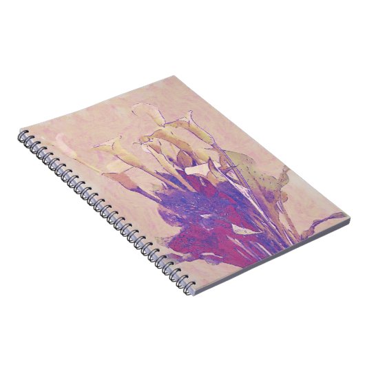 Cala Lily in Pink Art Journal Notebook ノートブック (右側)