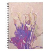 Cala Lily in Pink Art Journal Notebook ノートブック (正面)