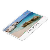 Cala Marioluビーチ、イタリアのサルデーニャ マグネット (左側)