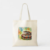 Calabar Python 110724AREF117 - Watercolor トートバッグ (裏面)
