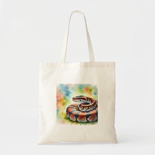 Calabar Python 110724AREF117 - Watercolor トートバッグ (正面)