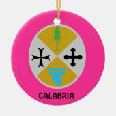 Calabria*イタリアのクリスマスのオーナメントカラブリアNatali セラミックオーナメント (正面)