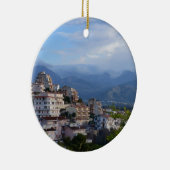 Calabrian丘の町からの眺め セラミックオーナメント (右)