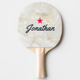 Calacatta Gold Marble Stone Vintage Star Signature 卓球ラケット