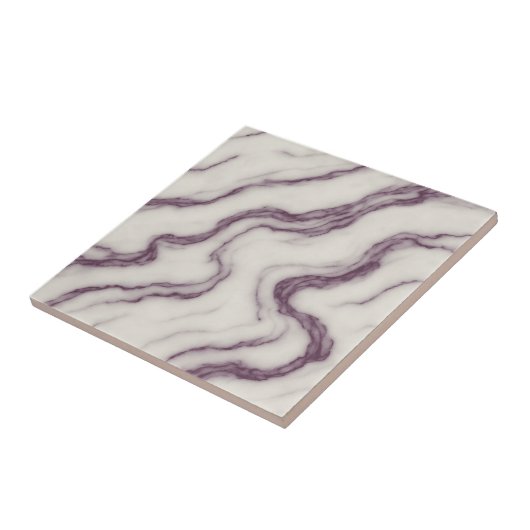 Calacatta Viola – Luxurious Burgundy Marble Tile タイル (側面)