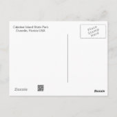 CaladesiアイランドダネジンFlポストカード ポストカード (裏面)