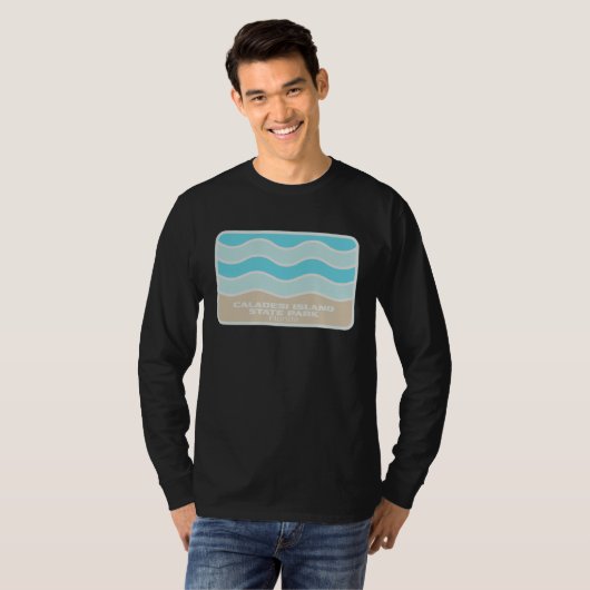 Caladesi Island State Park Florida Retro FL Beach  Tシャツ (正面フル)