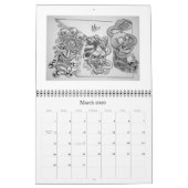 calandar入れ墨のデザインRITONの入れ墨 カレンダー (3月 2026)